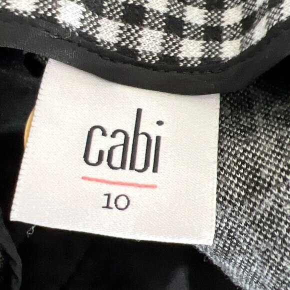 CABI Tee Time Skort Black/White Checked Sz 10 #5593 EUC - Picture 5 of 6